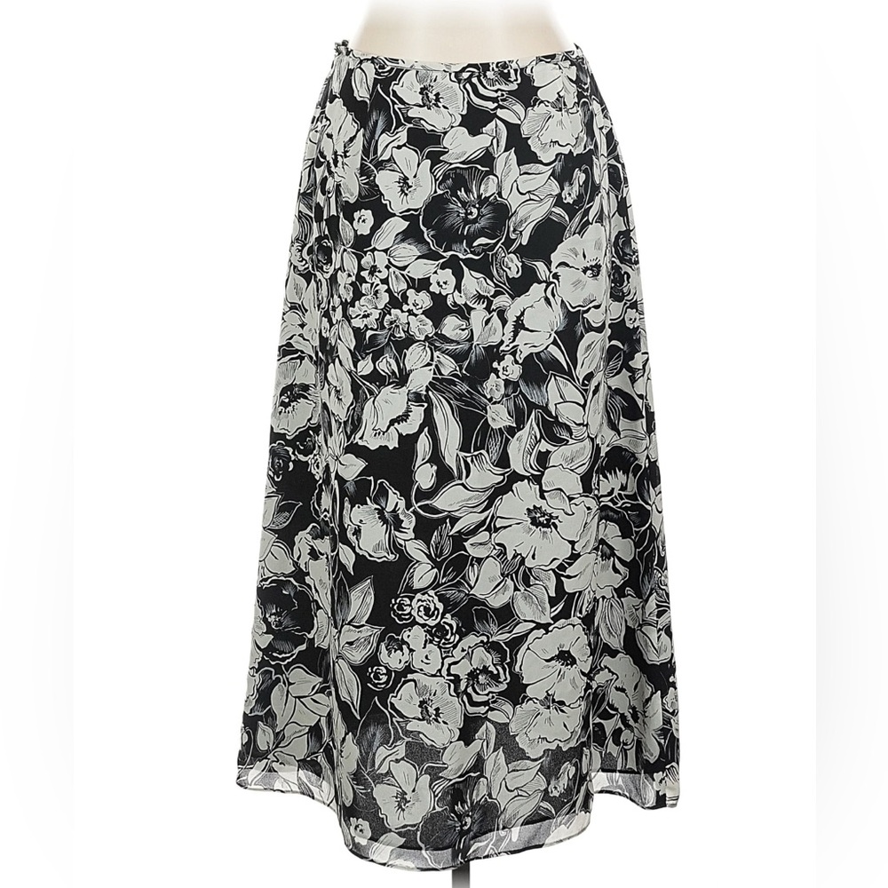 100% Silk Charter Club Vintage Maxi Skirt